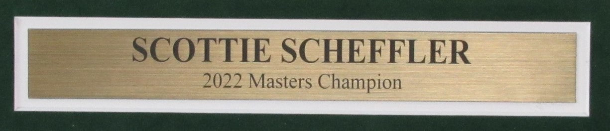 Scottie Scheffler Yellow 2022 Masters Pin Flag