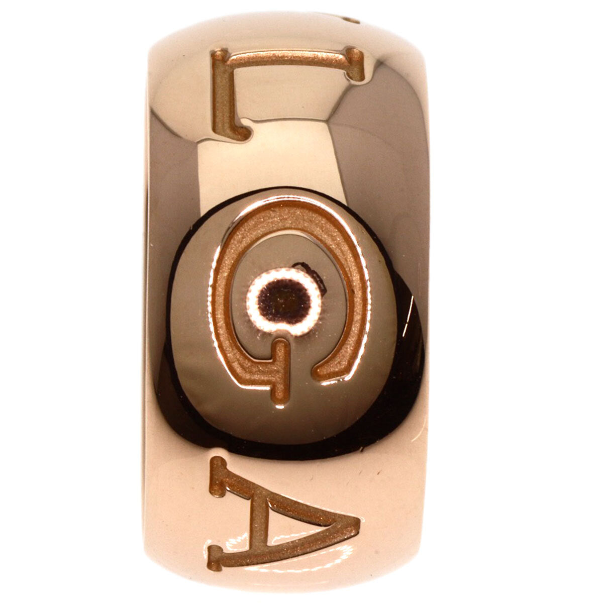BVLGARI Ring Mono logo ring # 54 K18 Pink Gold