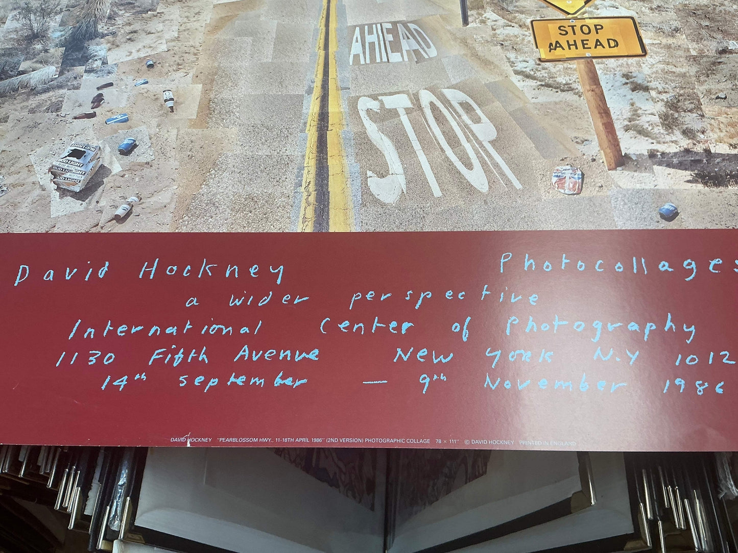 David Hockney Pearblossom Highway " Poster Pop Art Multicolor