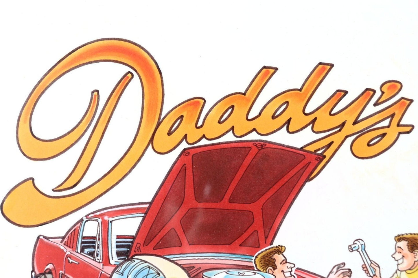 George Trosley Original Pen Drawing Daddy'S