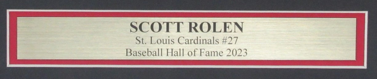 Scott Rolen Hof Autographed 16X20 Photo Cardinals Framed Beckett 183630