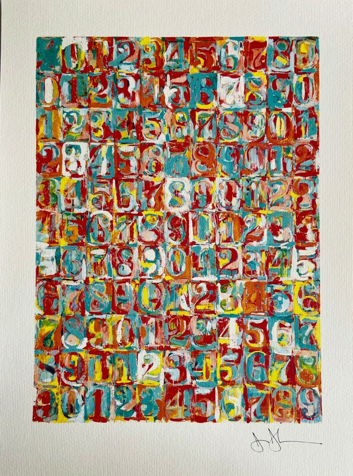 Jasper Johns Lithograph Met Museum Coa Numbered