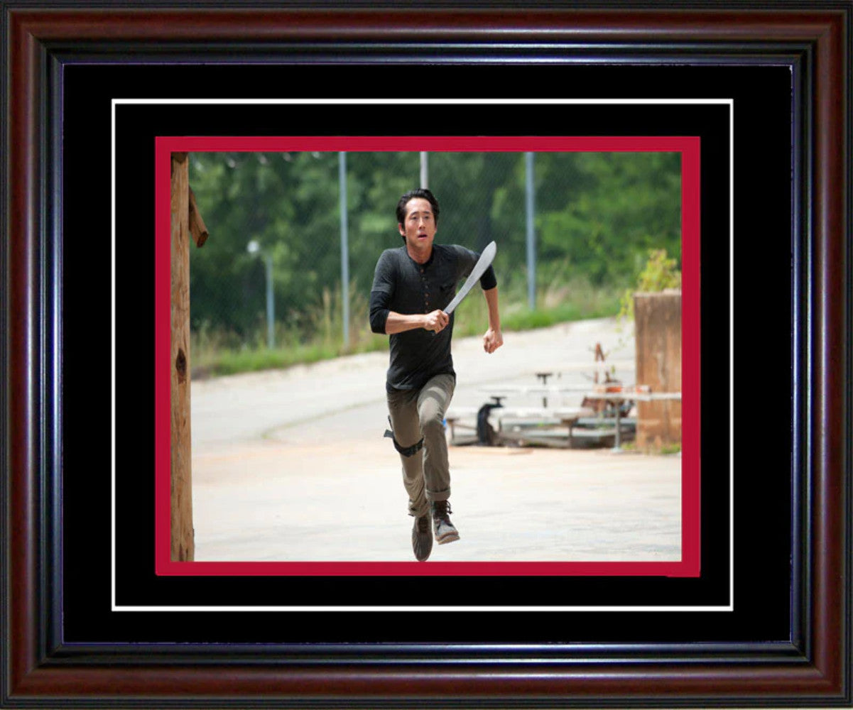 Steve Yuen Unsigned Framed Glenn Rhee Walking Dead 8X10 Photo