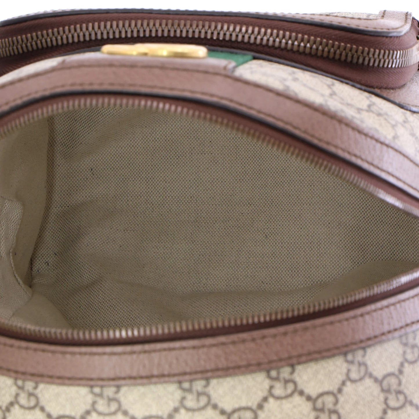 Gucci Ophidia Backpack Gg Coated Canvas And Leather Small