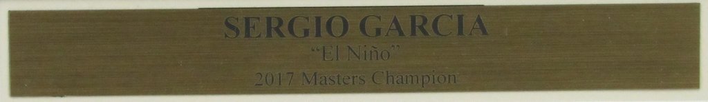 Sergio Garcia Signed/Autographed 2017 Masters