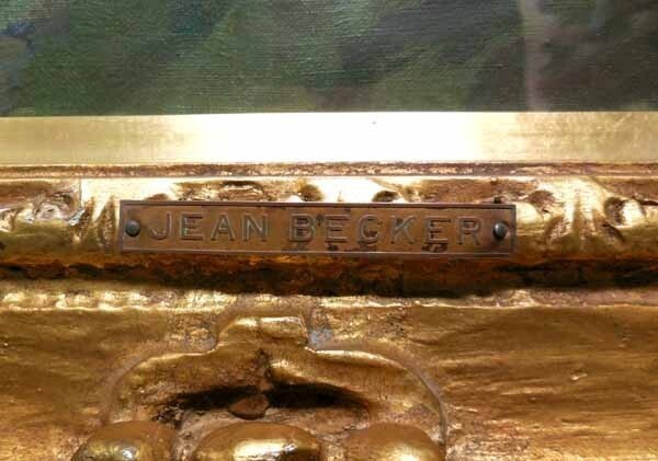 Jean Becker Original Oil Painting On Canvas French Landscape Signed Large