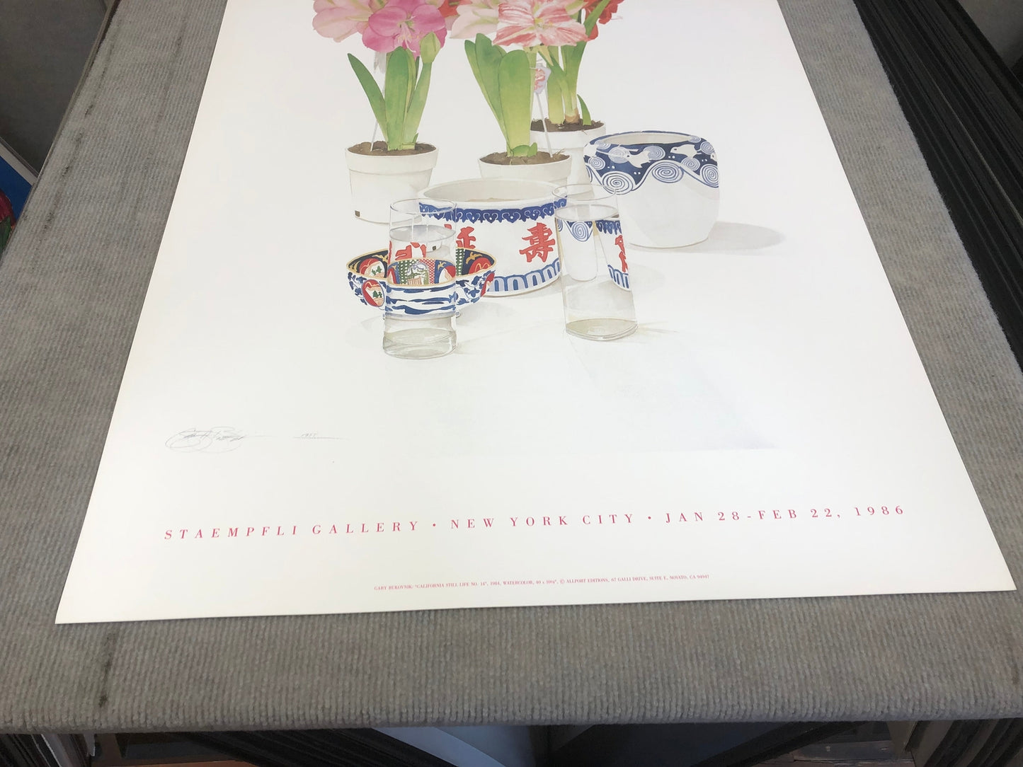 Gary Bukovnik California Still Life No. 14 " Offset Lithograph Cont