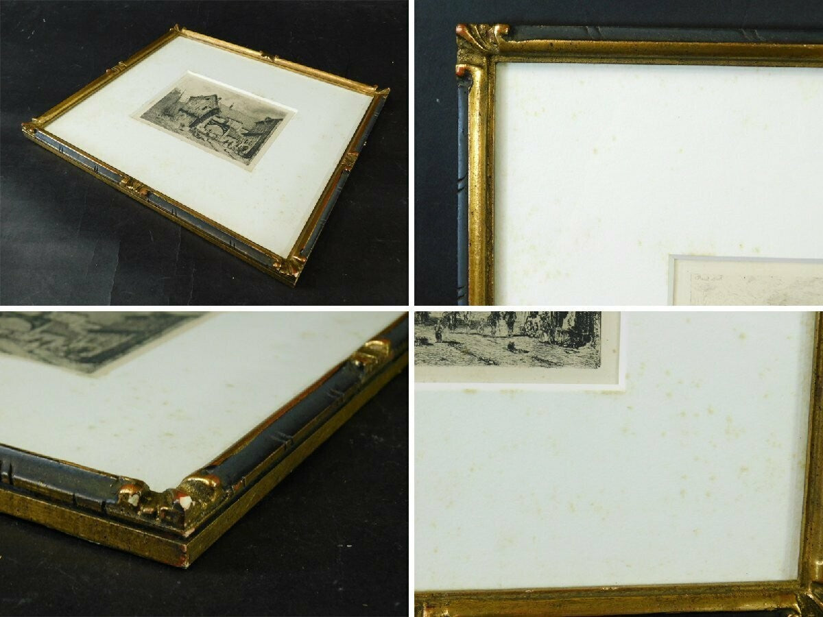 Paul Huet (Paris) Original Etching Pencil Signed Numbered Framed