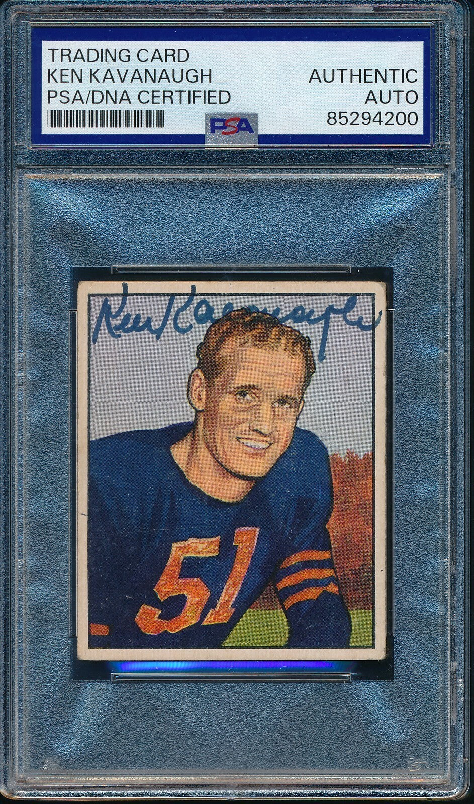 Ken Kavanaugh Signed/Autographed 1950 Bowman Card