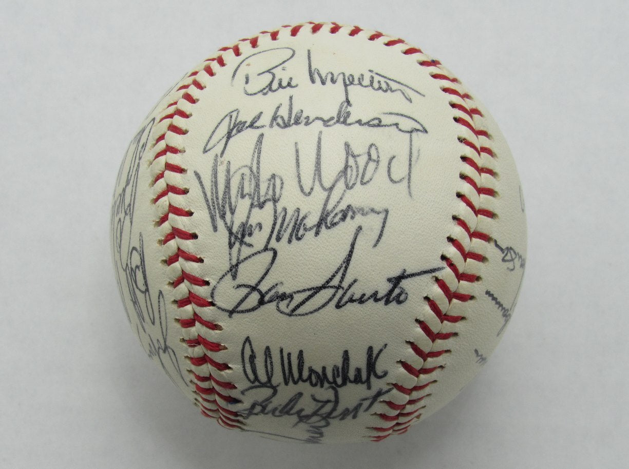 1974 White Sox Team Signed By 22 Baseball Santo