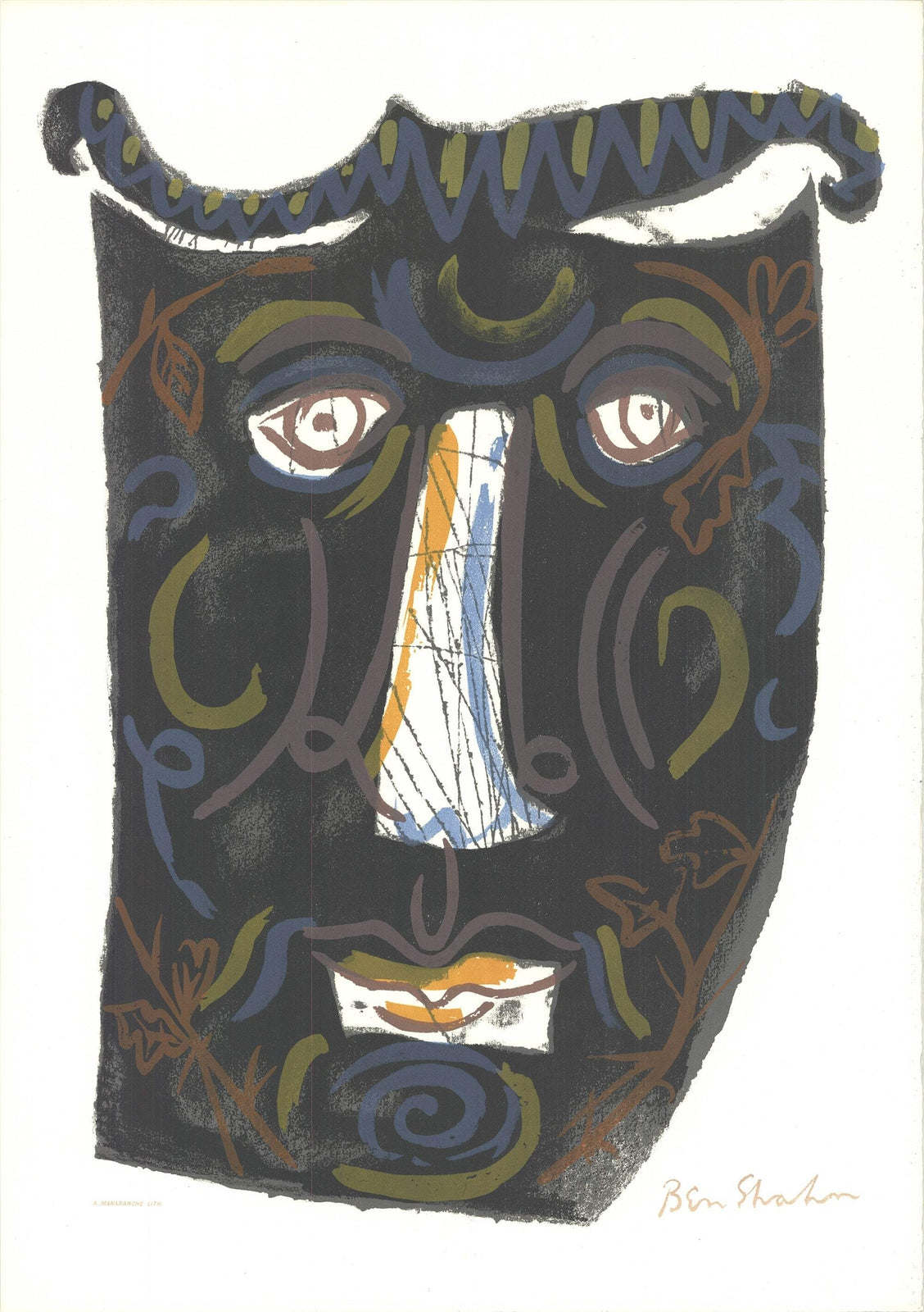 Ben Shahn Mask (The Mask Of The Women With The