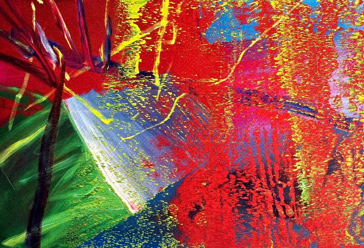 Gerhard Richter Lithograph Coa Signed (Hand Numbered) 180 Exe