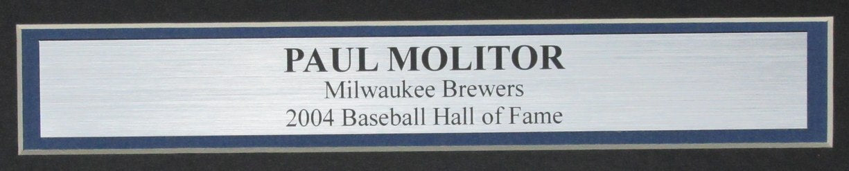 Paul Molitor Hof Autographed 16X20 Photo