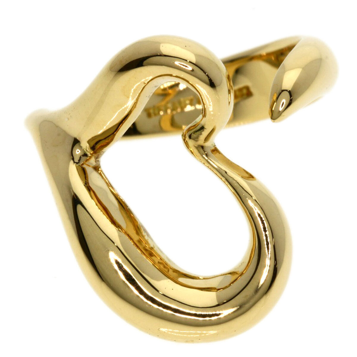 TIFFANY&Co. Ring Open heart K18 Yellow Gold