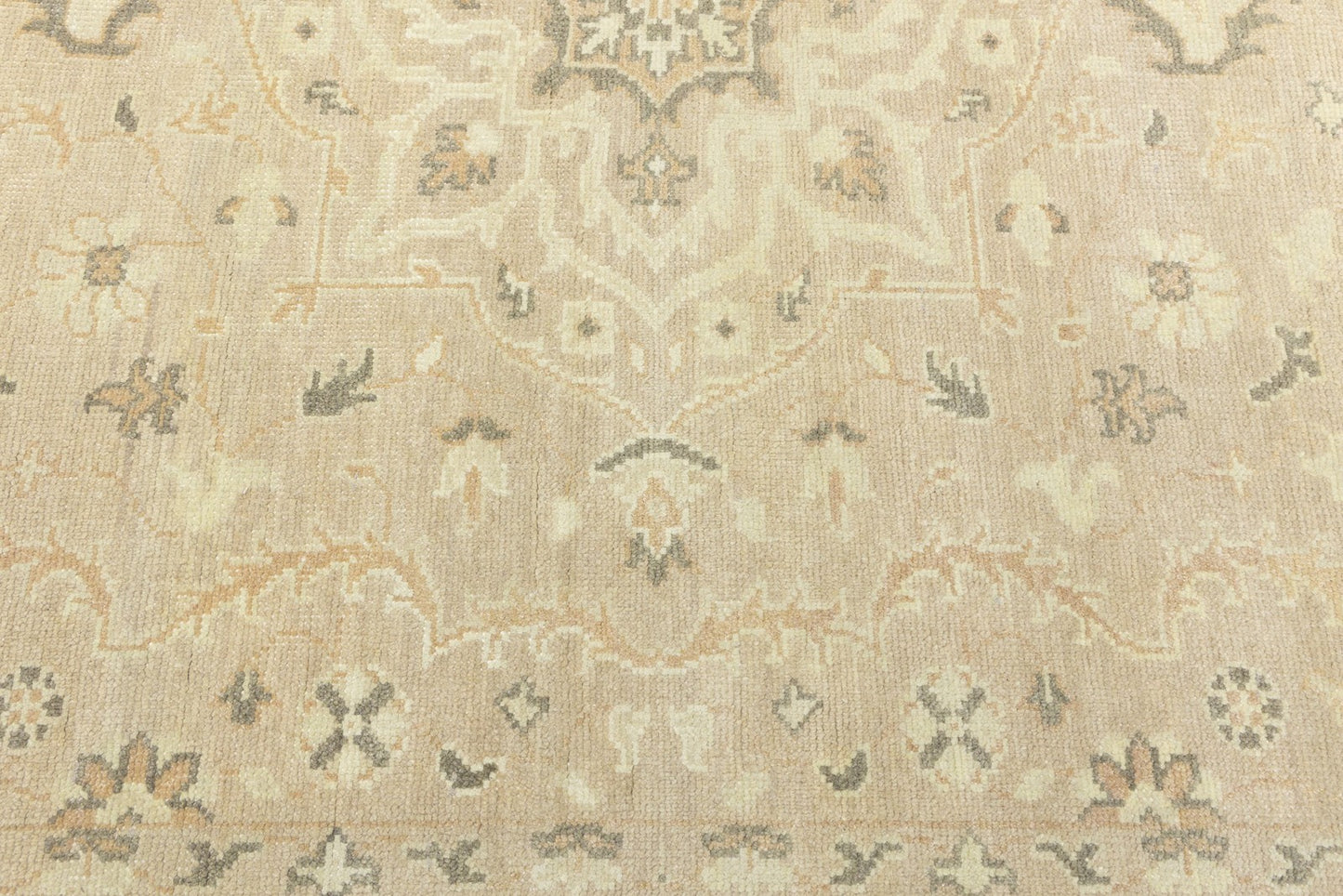 Carpet 8X10 ft Transitional Oriental Rug Muted Floral Handmade Decor