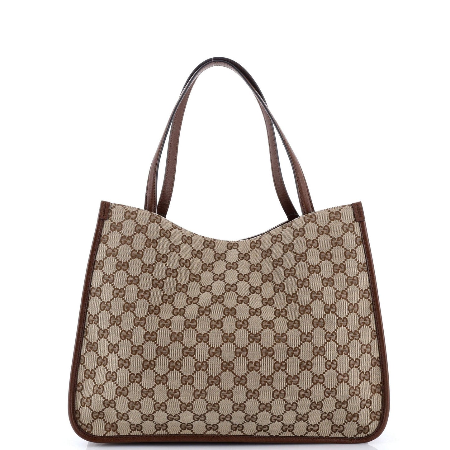 Gucci Horsebit 1955 Tote Gg Canvas With Leather Medium
