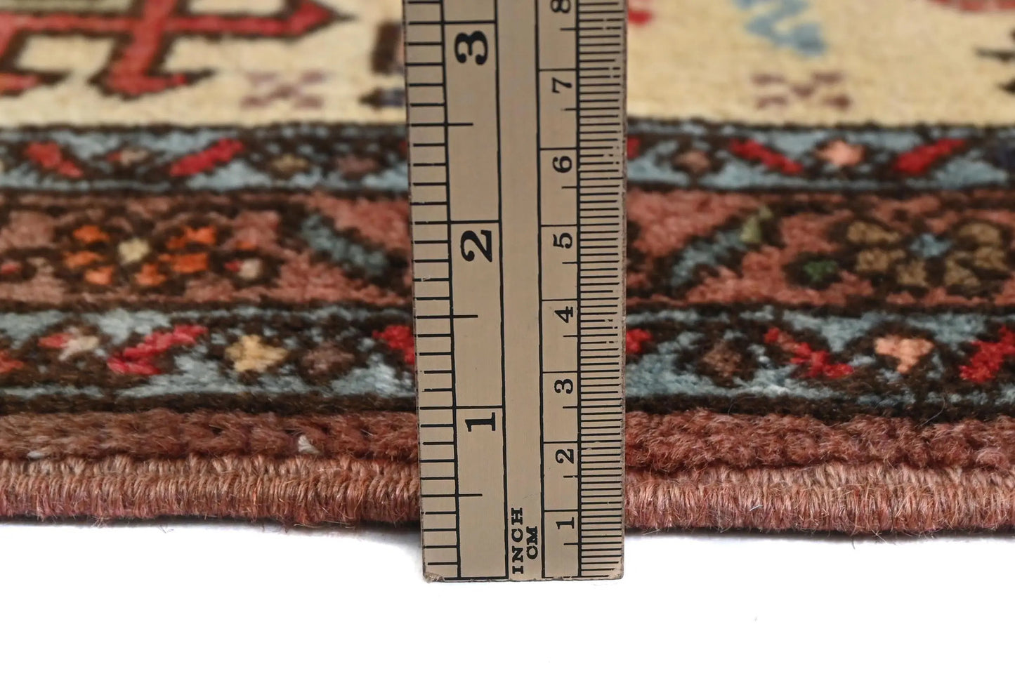 Vintage Tribal Geometric Runner Rug Wool Oriental
