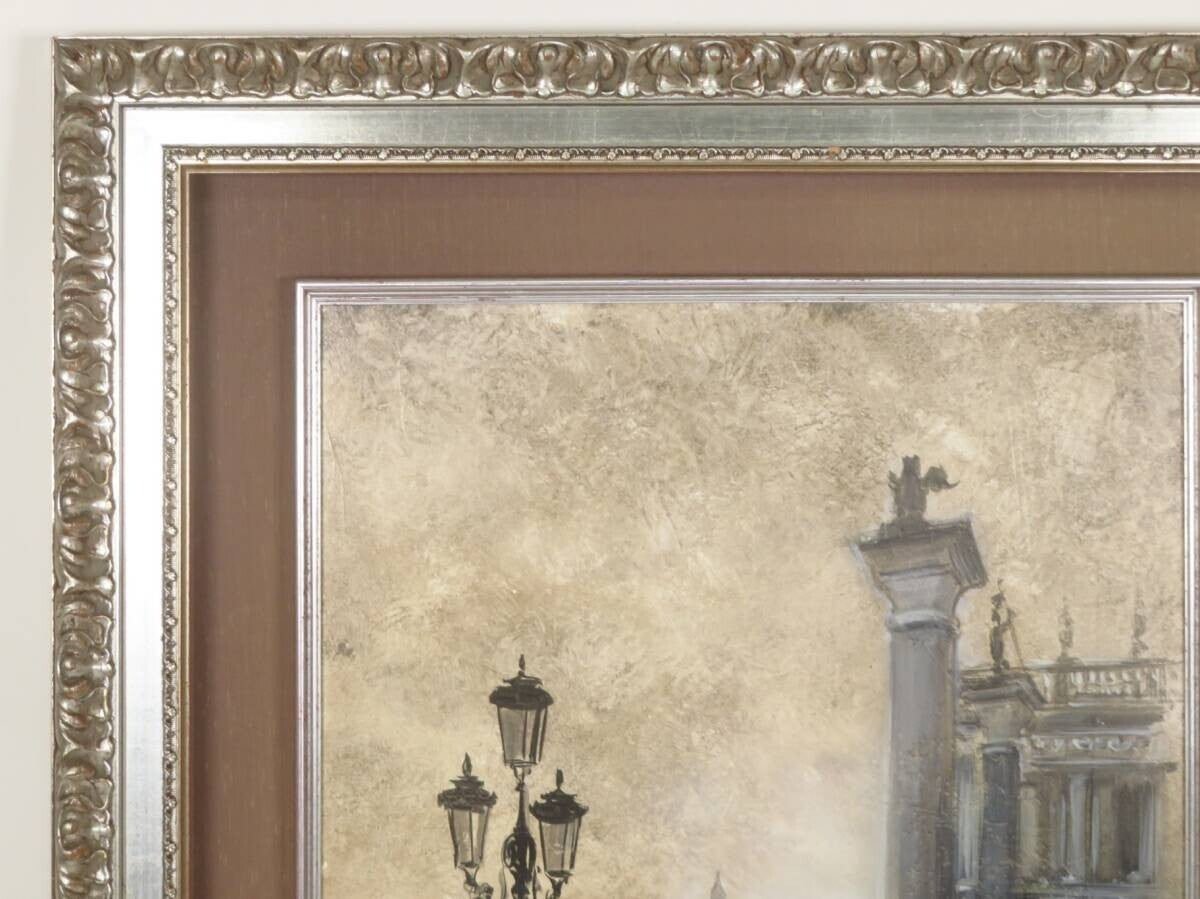 Nate Giorgio - Venice Landscape Original Painting Oil On Canvas Signed Framed
