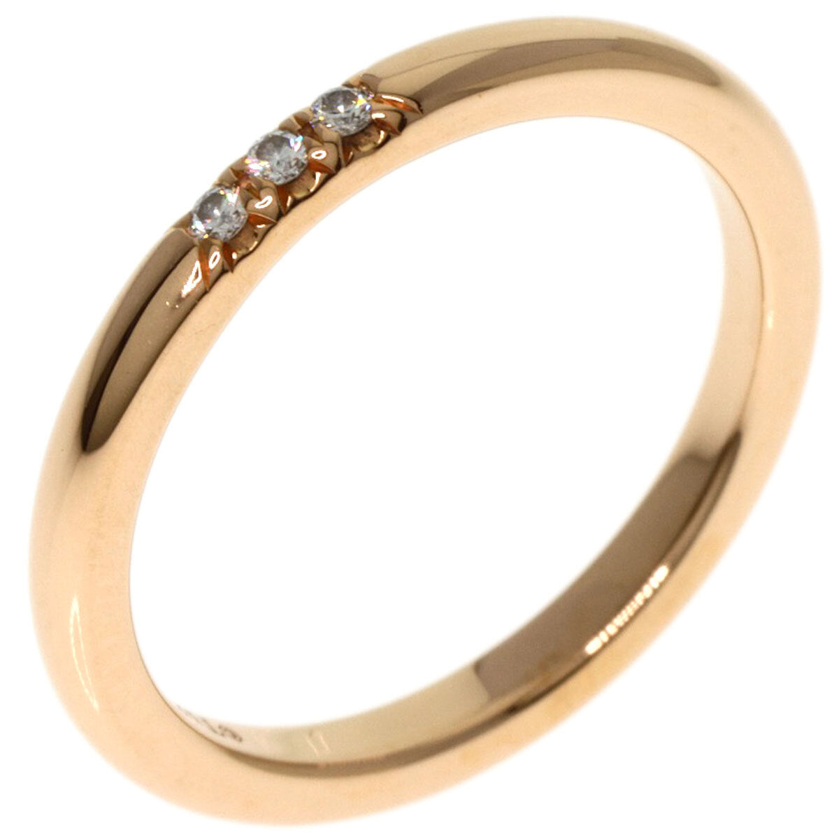 Tiffany&Co. Ring Forever Classic 3P Diamond K18