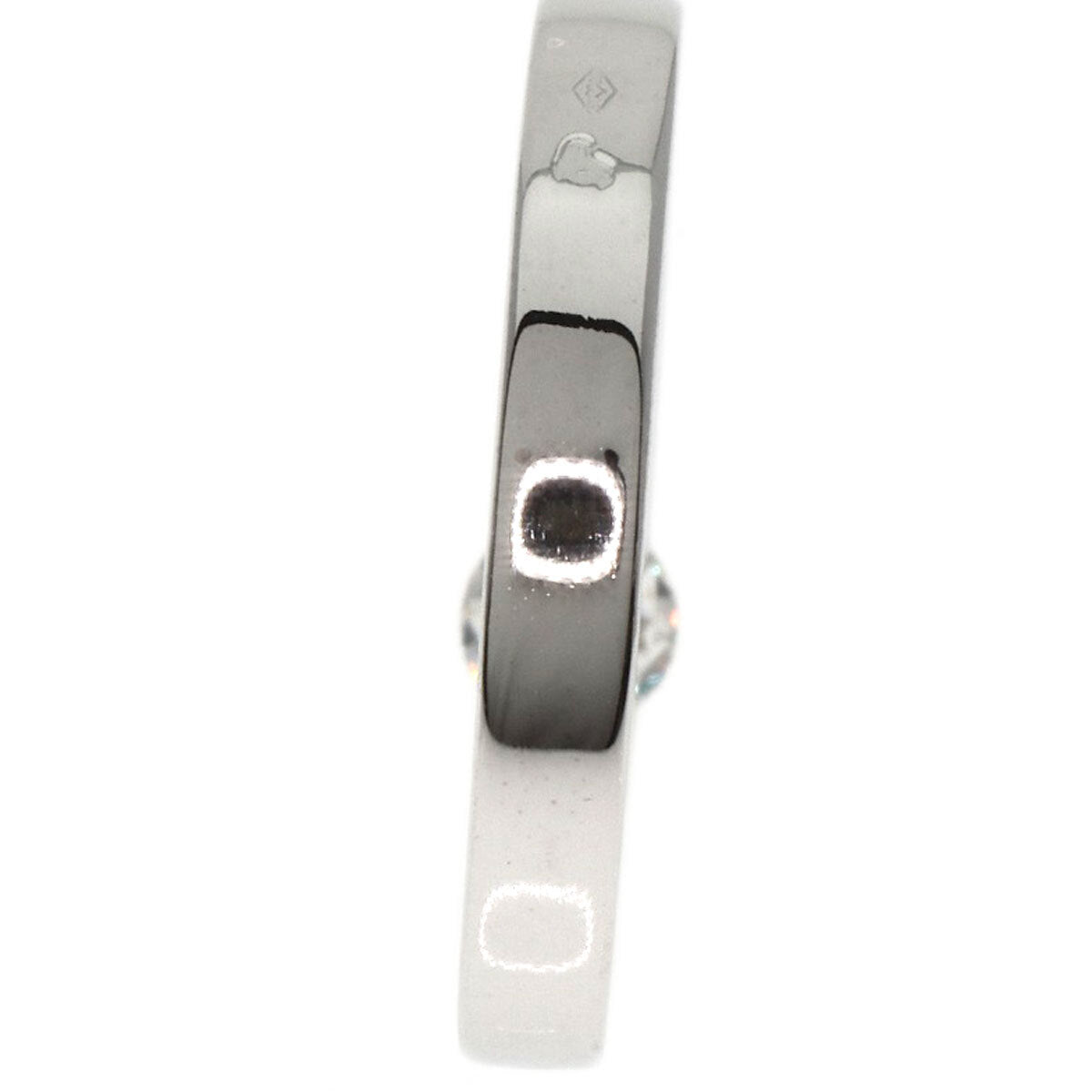 Cartier Ring Date With Diamond #46 K18 White