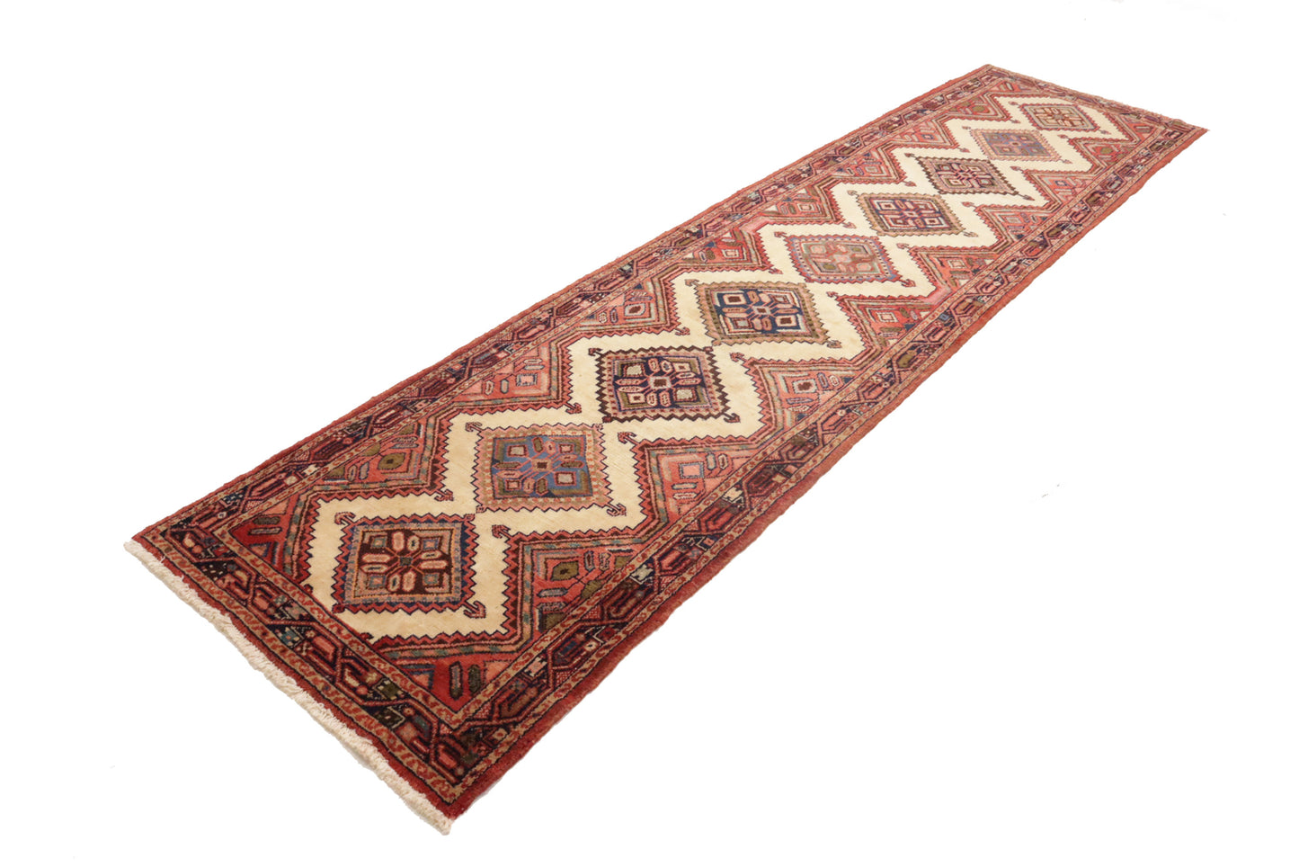 Handmade Wool Oriental Runner Rug Tribal Design