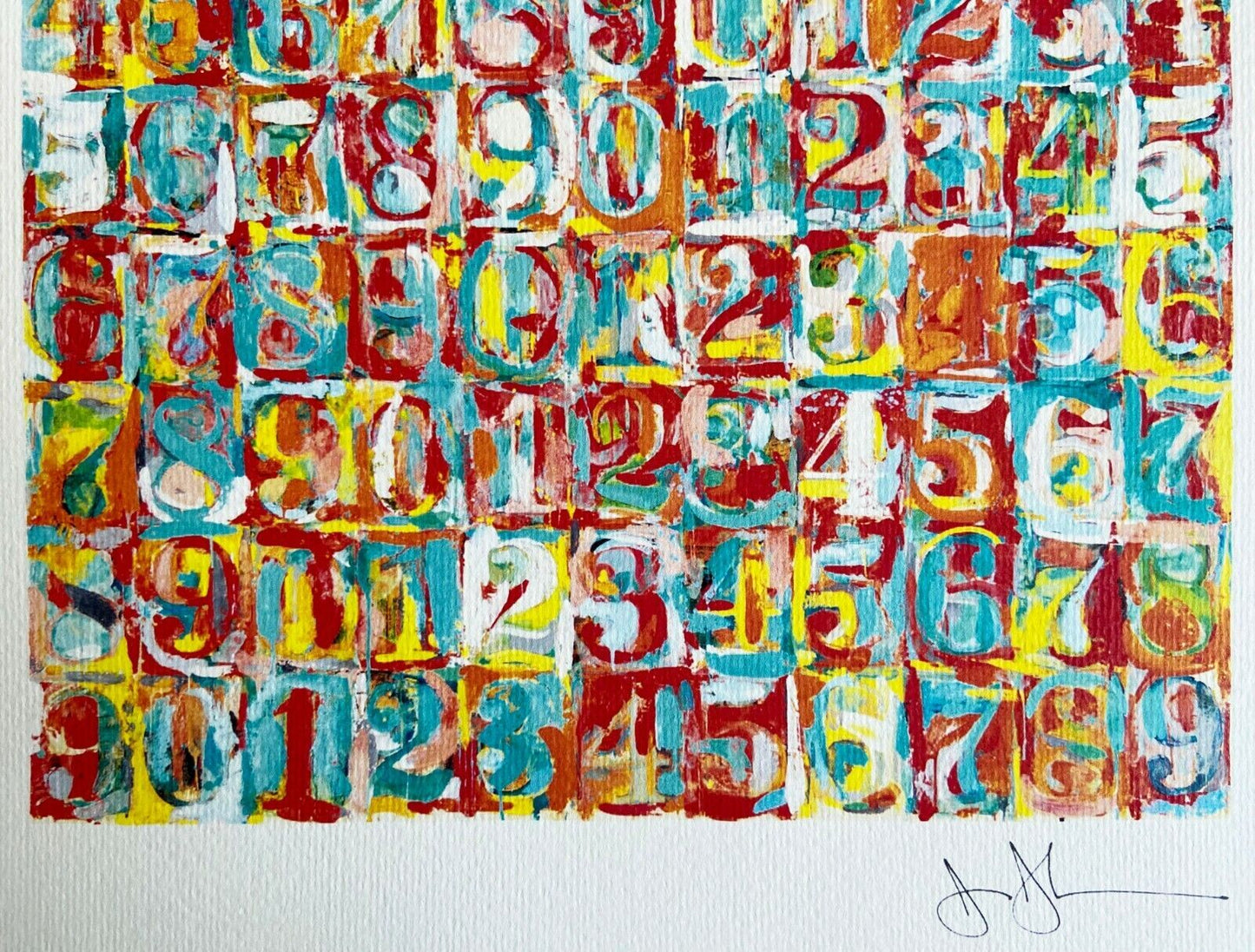 Jasper Johns Lithograph Met Museum Coa Numbered