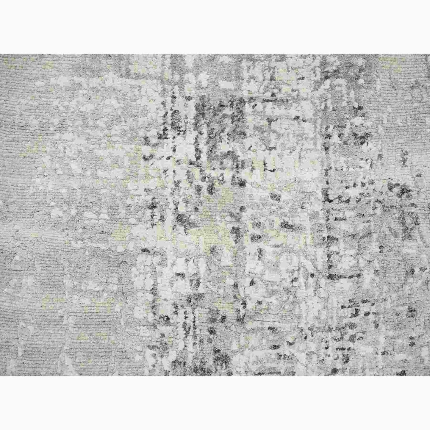 2'6"X20' Gray Modern Hand Knotted Undyed Natural Wool Runner Oriental Rug