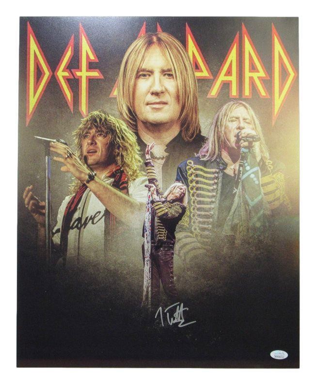 Joe Elliott Autographed 16X20 Photo Def Leppard