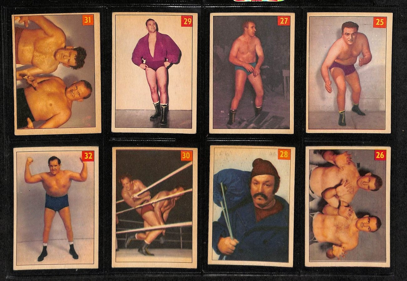 1954-55 Parkhurst Wrestling Complete Set (75)