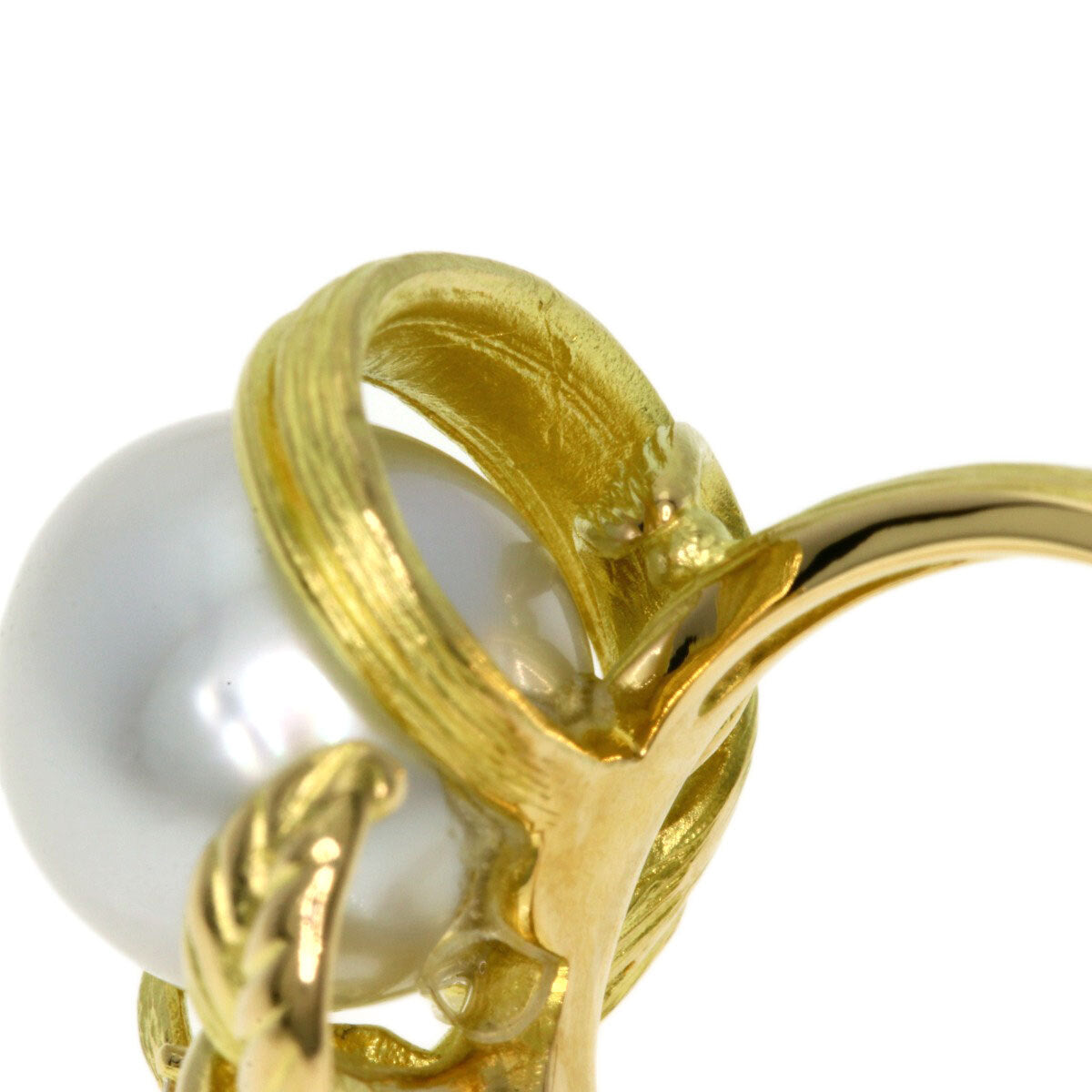 TASAKI Ring Pearl Pearl Diamond K18 Yellow Gold