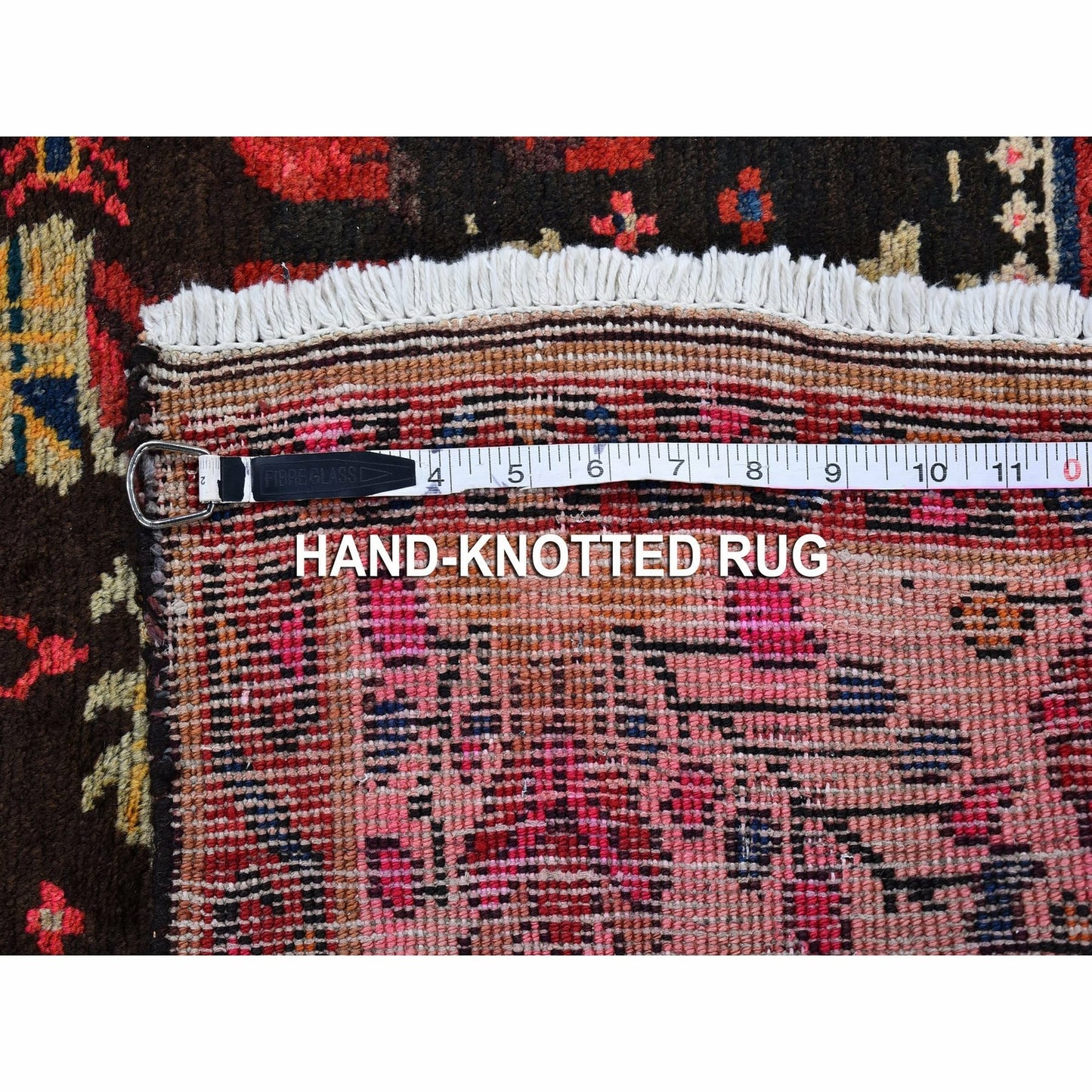 4'5"X6'1" Beige Old Farsian Karabakjon Clean Pure Wool Hand Knotted Rug