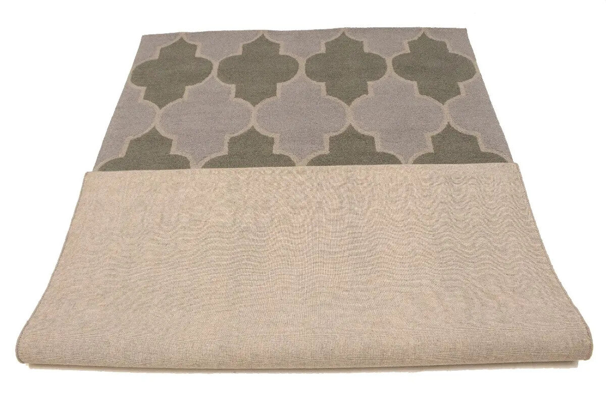 Multicolored Trellis Design Foyer 5X8 Hand-Tufted