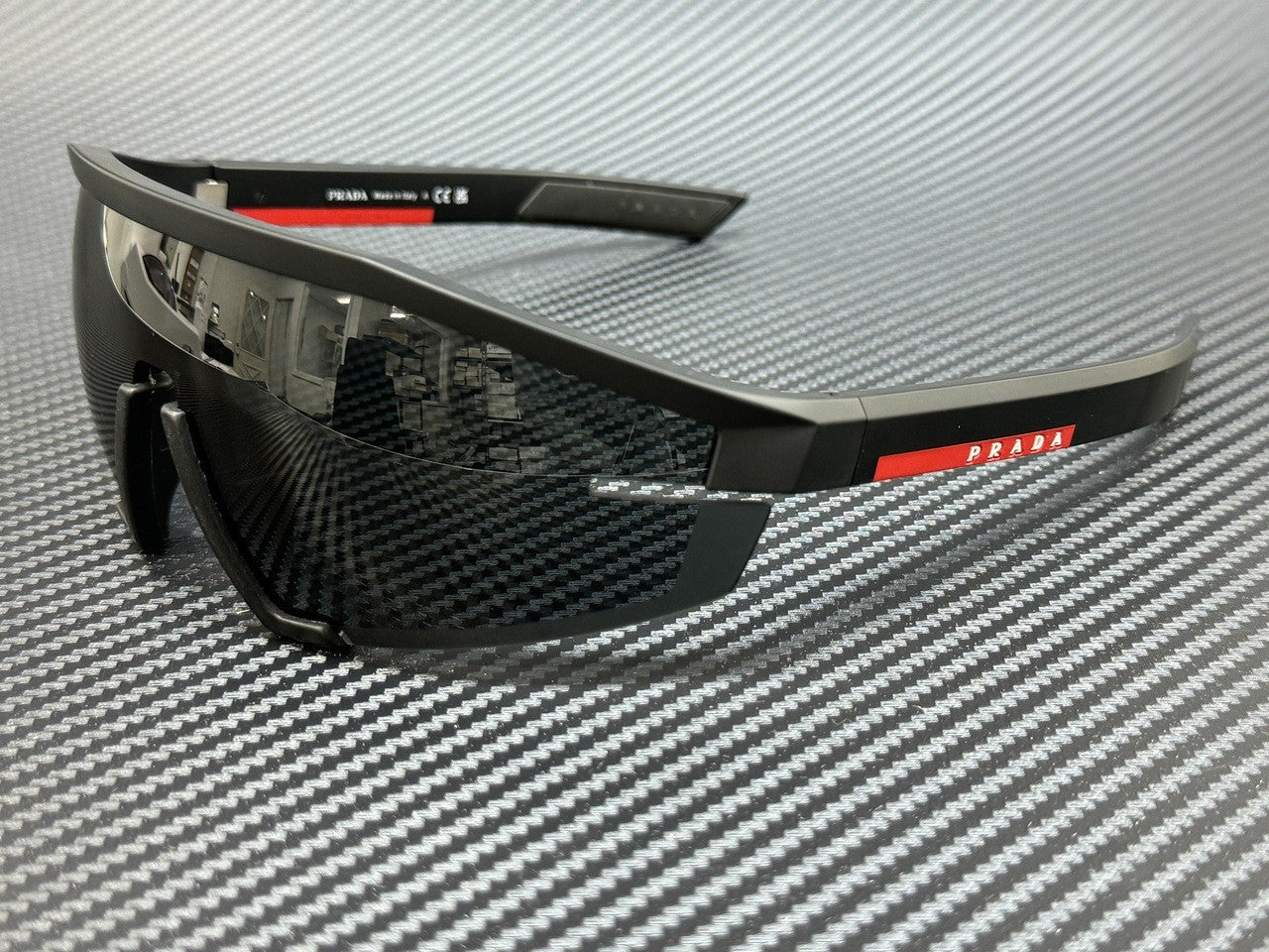 Prada Linea Rossa Ps 03Zs 1Bo06F Matte Black Grey