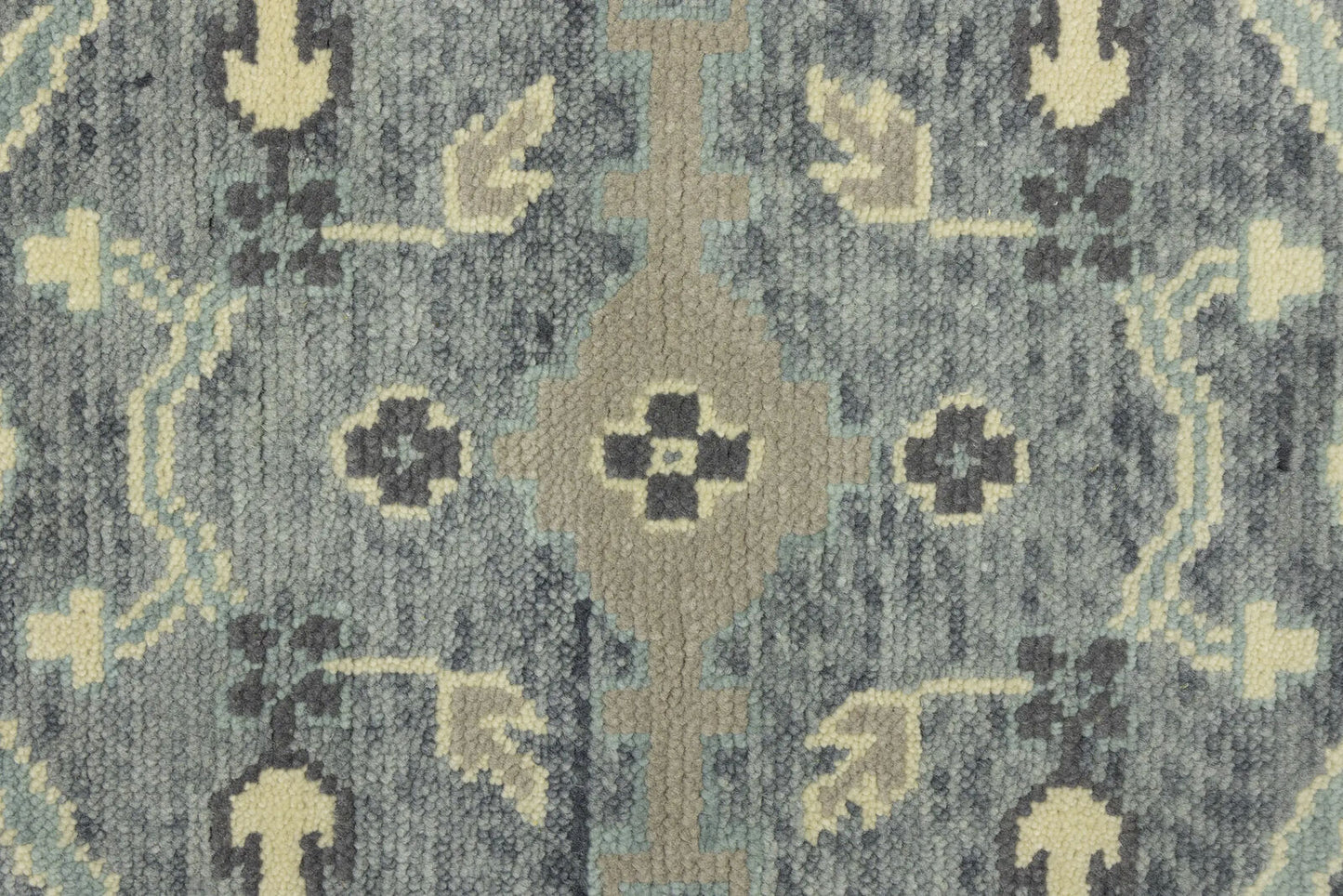 Large Oushak Wool Oriental Rug Muted Floral