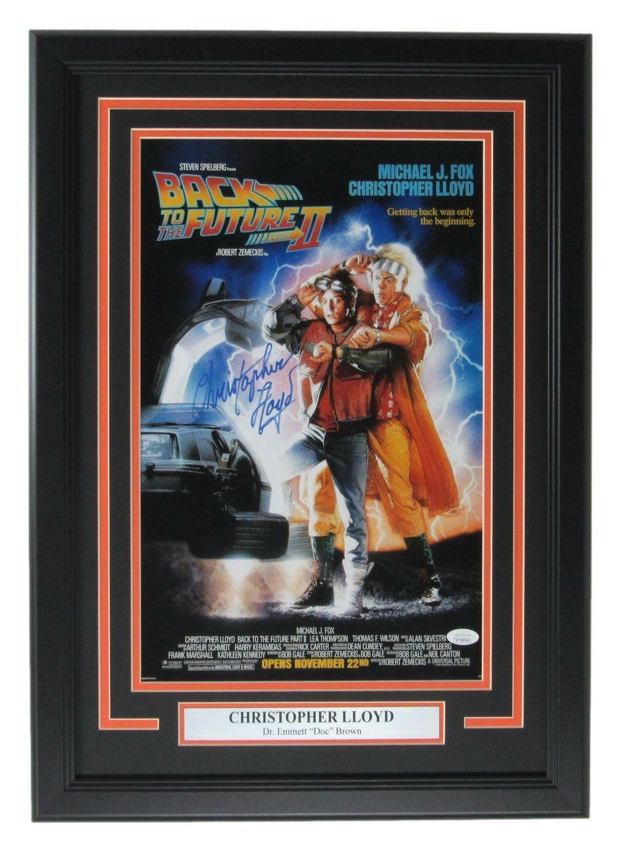 Christopher Lloyd Signed 11X17 Back To The Future