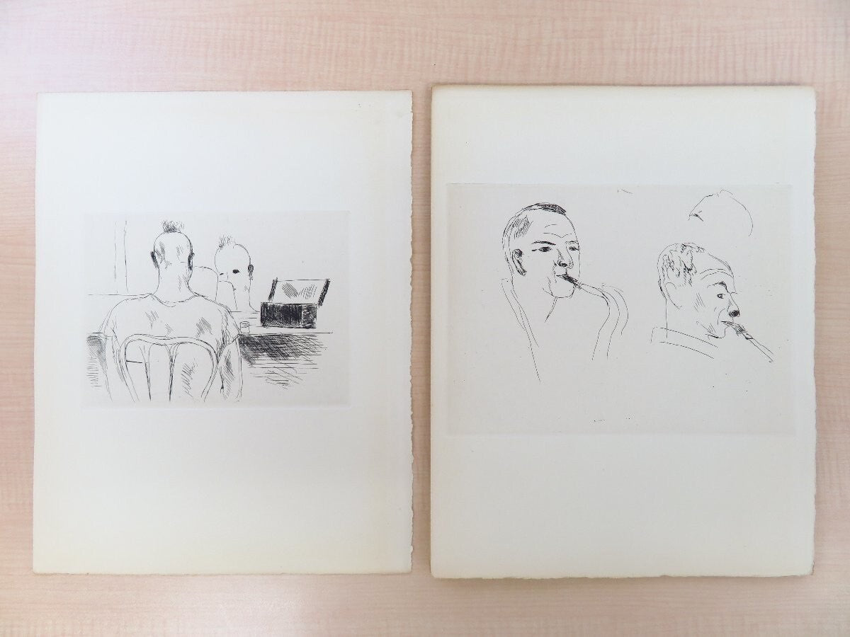 Regis Gignoux & Andre Dunoyer De Segonzac L'Appel Du Clown 1930 1St 30 Etching