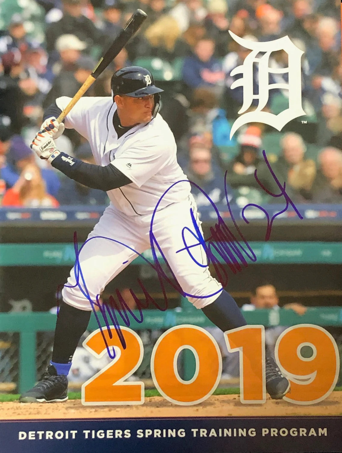 Miguel Cabrera Autographed 8X10 Program