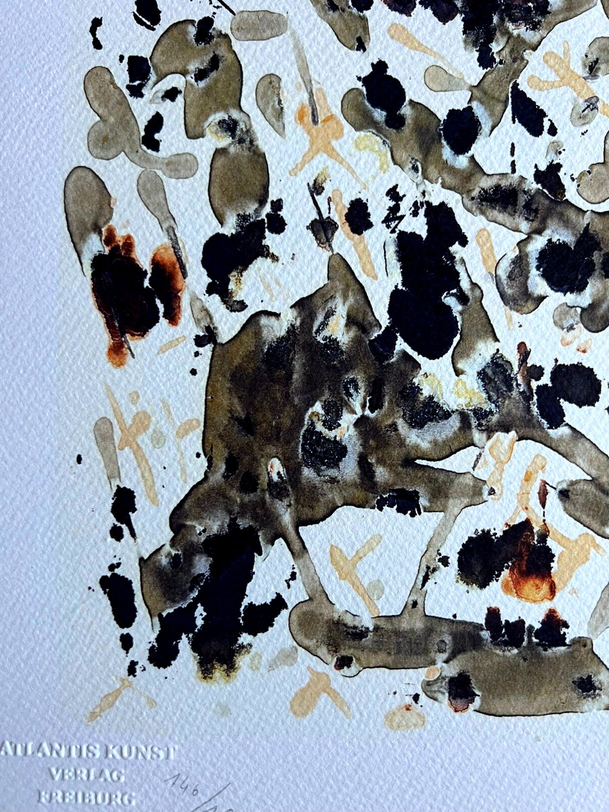 Jackson Pollock Action Painting Coa Signed