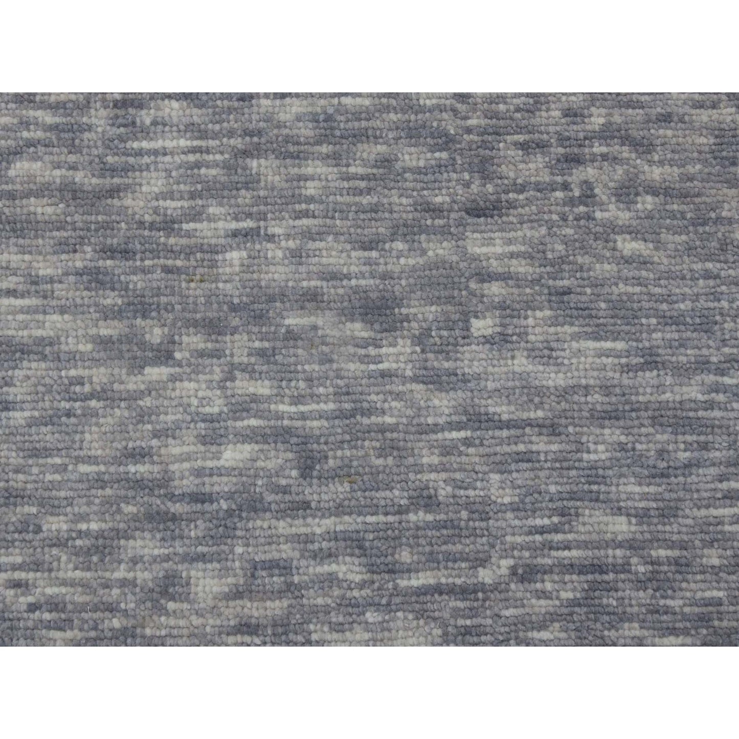 12'2"X18'3" Blue Wool Hand Knotted Art Deco Collection Oversized Rug
