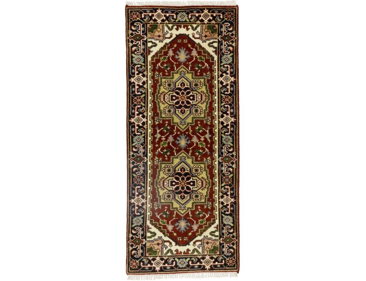 Geometric Heriz Serapi Oriental Rug Farmho Foyer