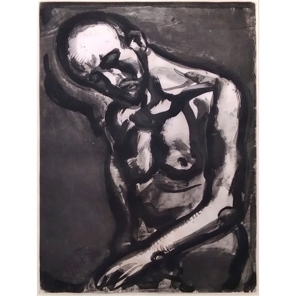 Georges Rouault "Vivre Est Un Dur Mtier" From Miserere 1922 Etching Ed450