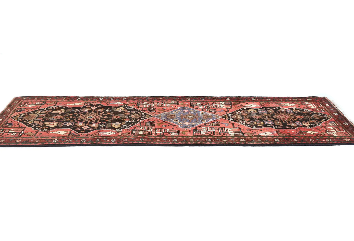 Vintage Farmho Hallway Carpet Tribal Geometric
