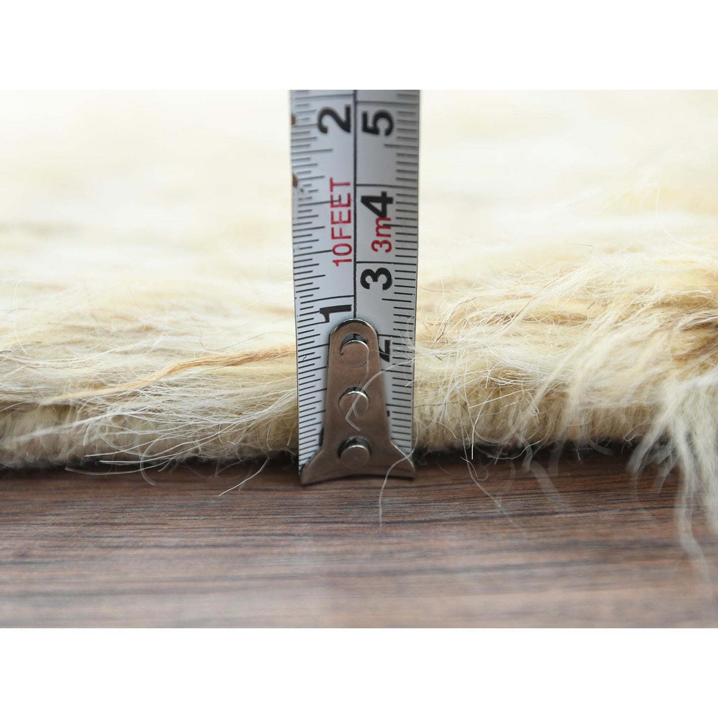 2'6"X10' Beige Wool Hand Knotted Shaggy Moroccan Oriental Runner Rug