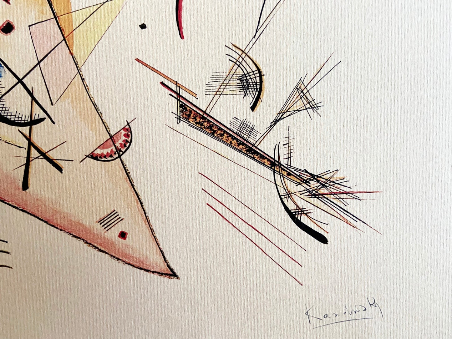 Wassily Kandinsky Lithograph 1924 Coa Published -