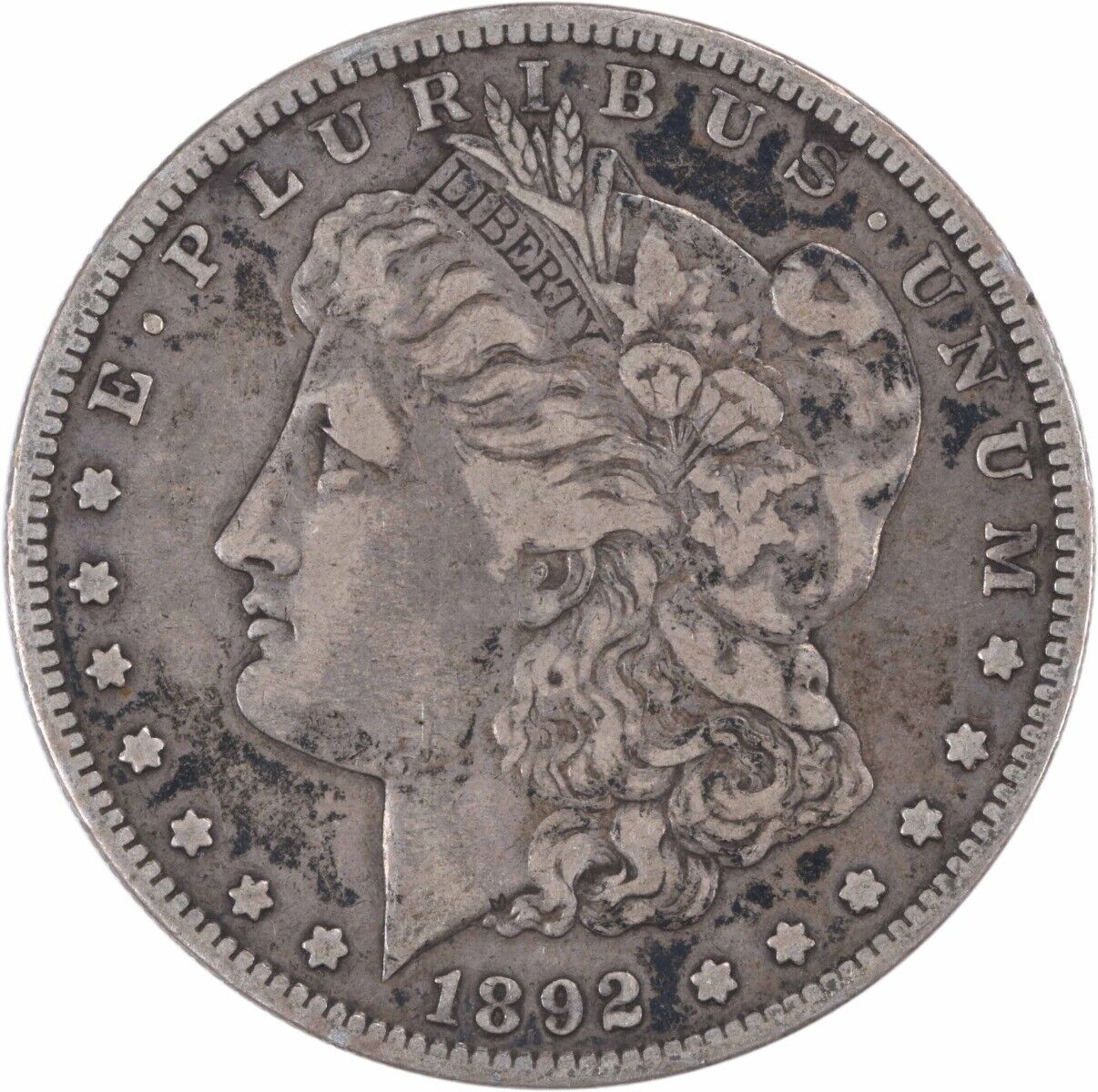 1892-S Morgan Silver Dollar VF Uncertified #236