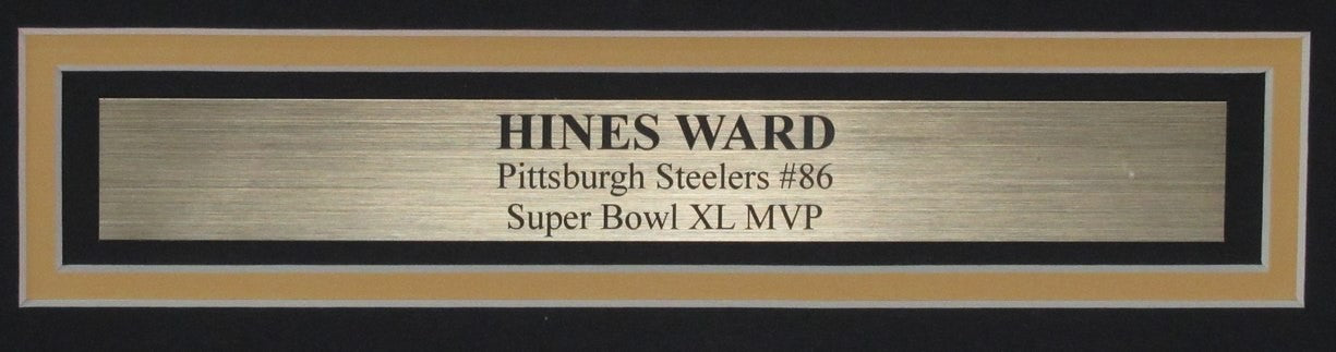 Hines Ward Signed/Auto 16X20 Photo Pittsburgh Steelers Framed Beckett 194132