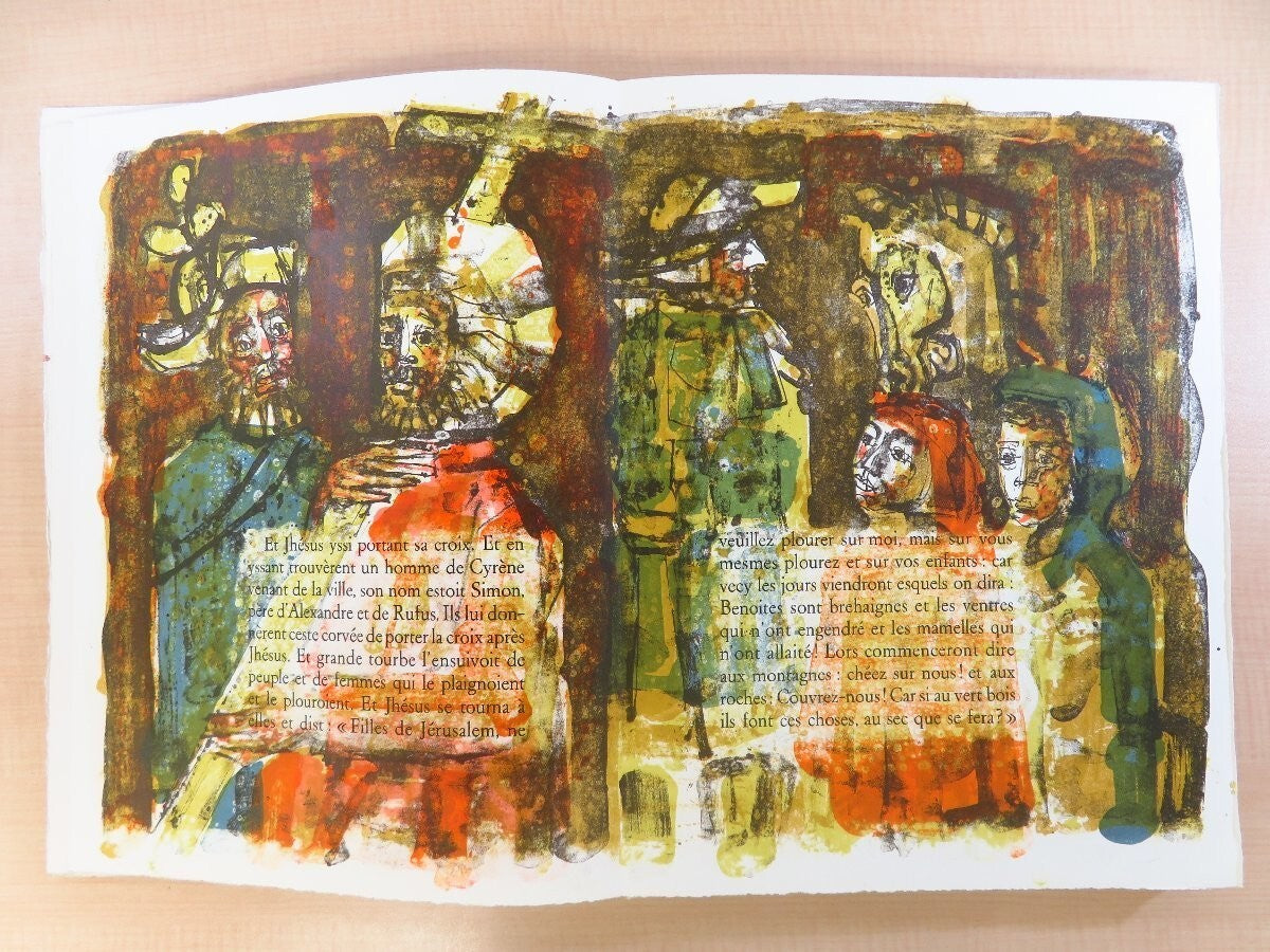 Jehan Gerson La Passion De Nostre Seigneur 1960 Limited Signed By Paul Aizpiri