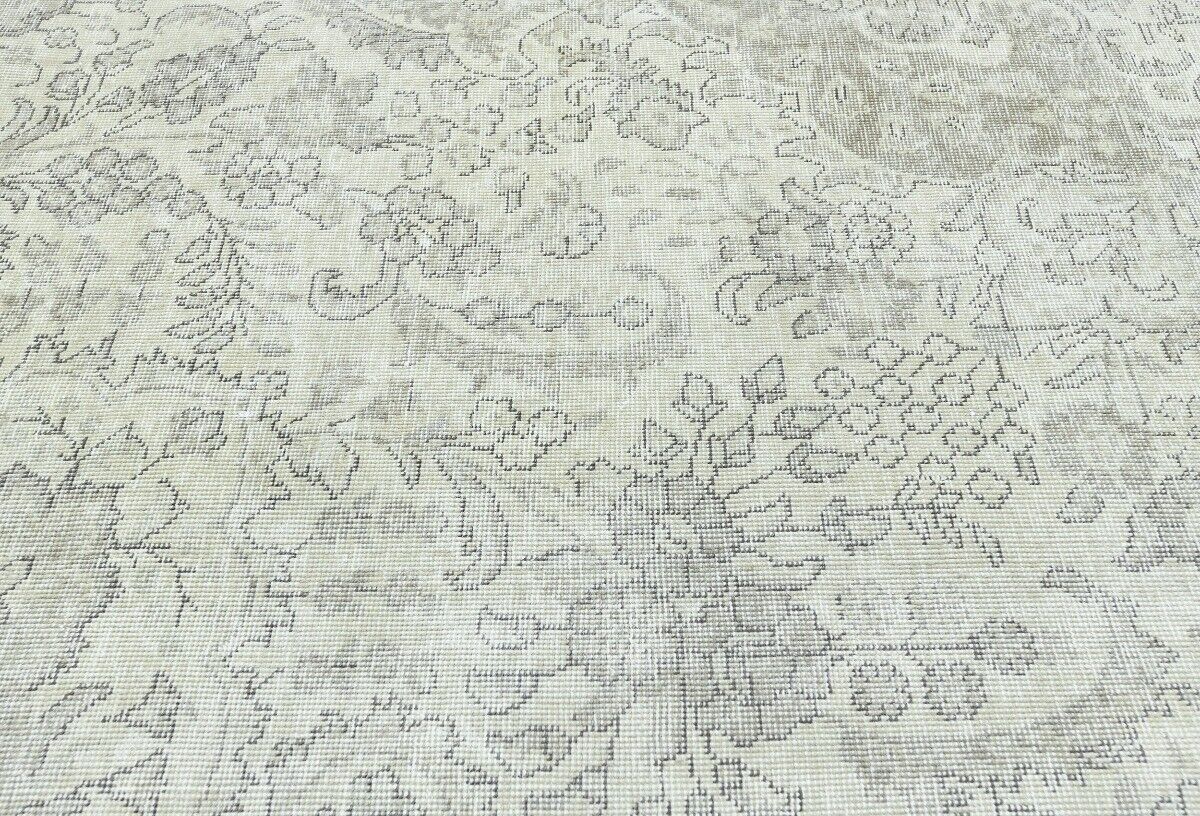 Handmade Antique Distressed Oriental Rug Muted