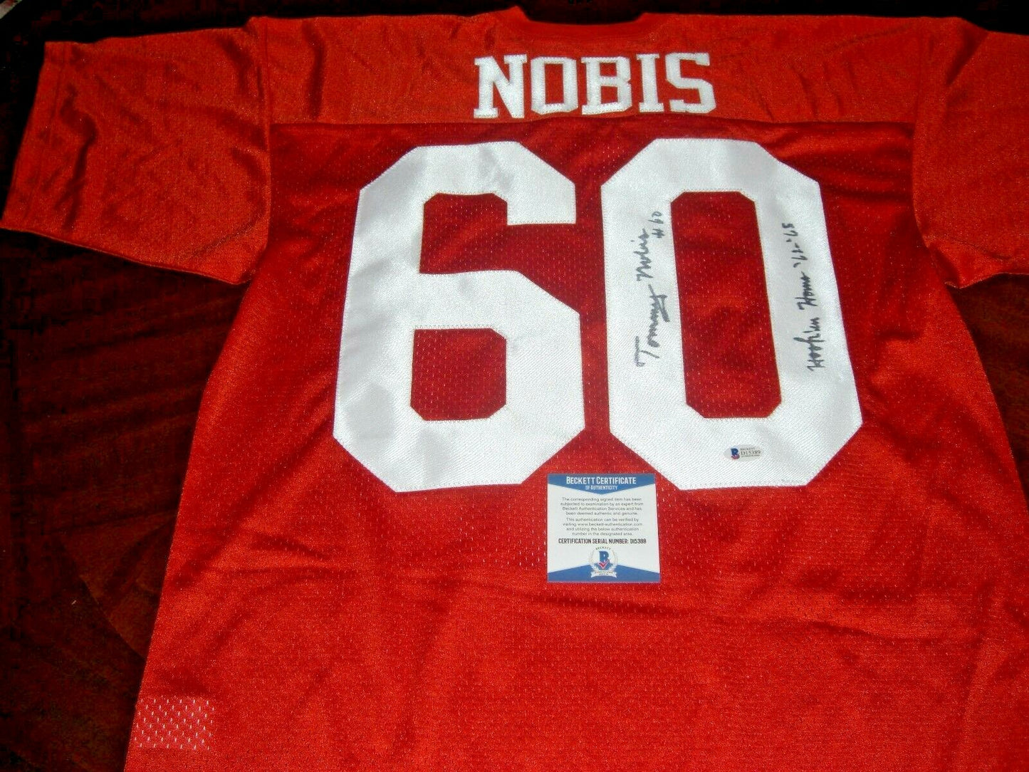 Tommy Nobis Texas Longhorns Beckett/Coa Signed