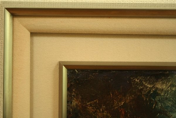 Vilmon Spanish Artist Original Oil Painting On Canvas "Harbor Scene" Signed F20